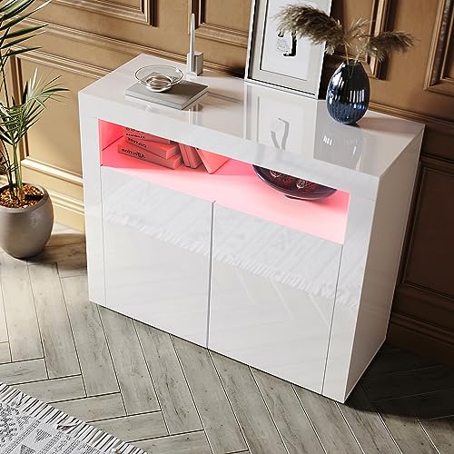 SONNI Credenza con 16 colori a luce LED mobile