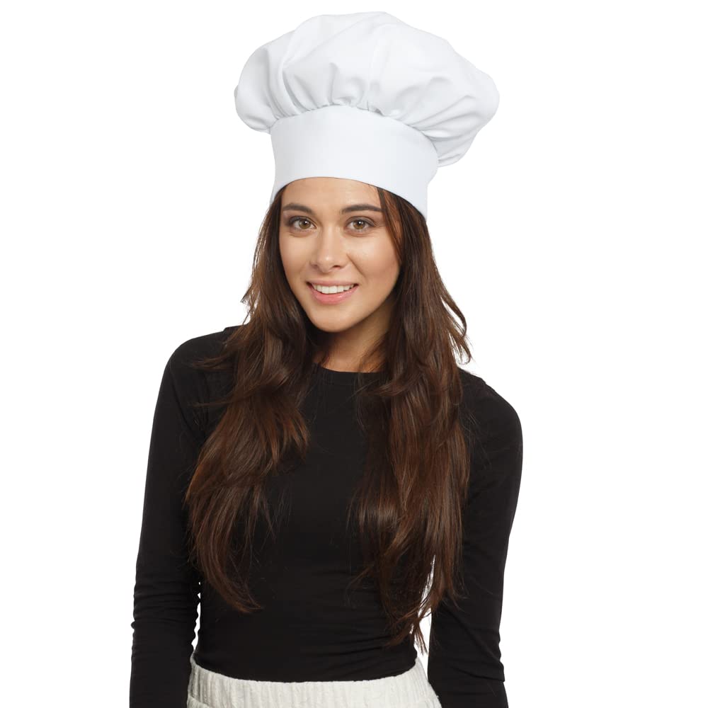 Dress Up America White Unisex Chef Hat For Adults