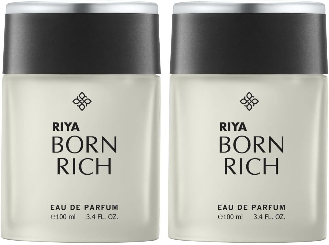 BORN RICH | Perfume for Men | Eau De Parfum with Long Lasting Fragrance | Citrus Woody Scent | Luxurious Vogue Scent | Mild Fragrance - Pack of 2 (100 ml Each)