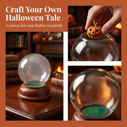 Bola de vidrio de boca ancha para decorar tu mesa en Halloween 4
