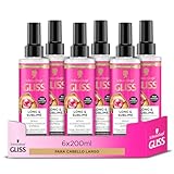 Gliss Long & Sublime Acondicionador Express para Cabello Largo de Schwarzkopf - Sin Aclarado - 6 uds de 200 ml (total 1200m