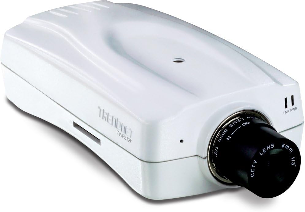 TRENDnet ProView PoE Network Surveillance Camera with 16x Digital Zoom TV-IP512P (White)