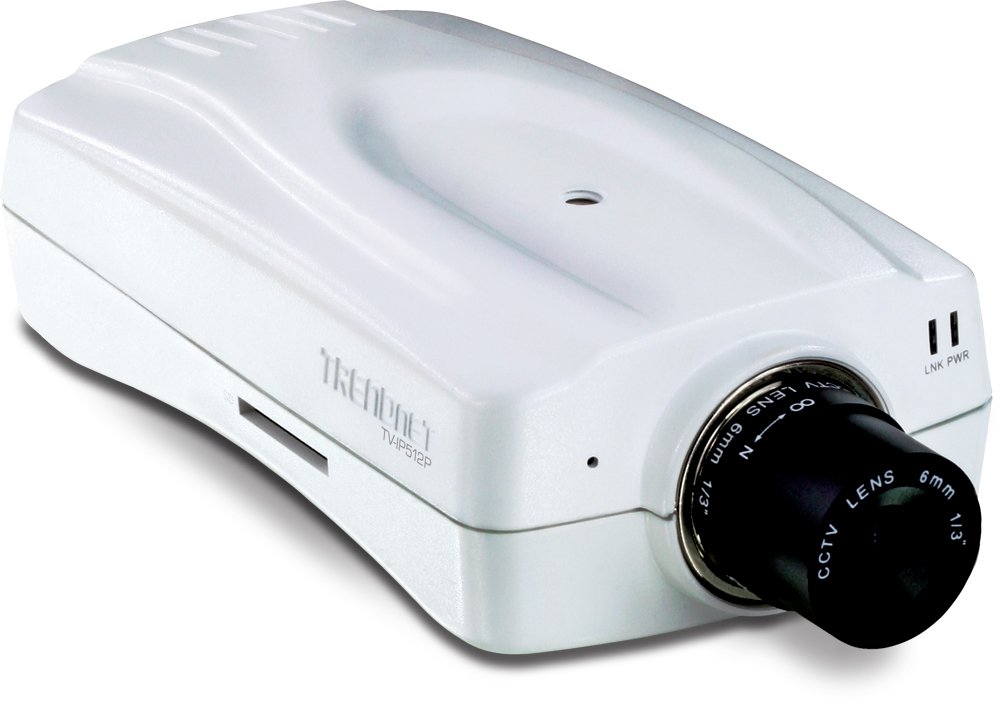 TRENDnet ProView PoE Network Surveillance Camera with 16x Digital Zoom TV-IP512P (White)