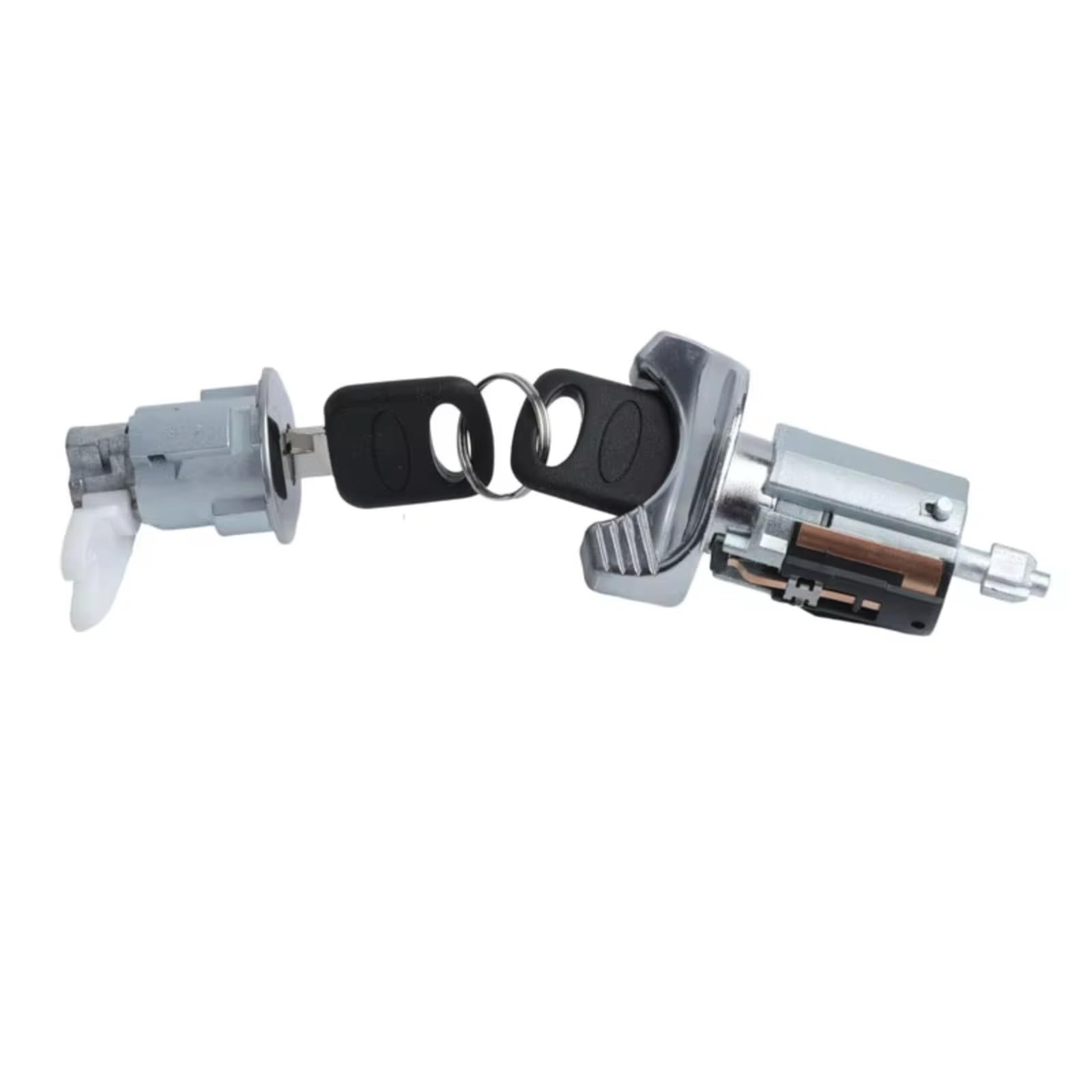 Interruptor De Cilindro Cerradura De Encendido Con 2 Accesorios Clave Coche Compatible Con Ford Para F250 F350 1992-1995 OE FF15LC1438 C42150 Cilindro encendido con llave