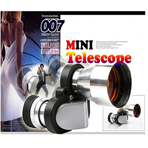 L-FENG-UK - Telescopio monocular compacto pequeño de 8 x 20 mm (alcance de 96/1.000 m) con bolsa