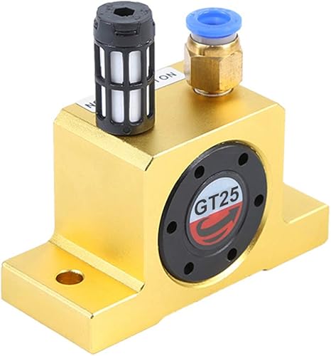 Miniatura 2 de Vibradores de turbina industrial, Vibrador de turbina neumática GT25, Vibradores de turbina industrial de 14", Vibrador industrial silencioso