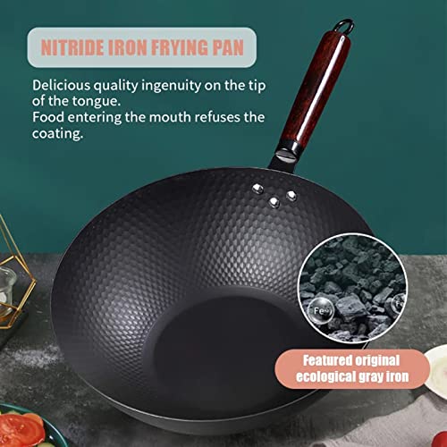 Wok de Hierro Fundido Forjado a Mano 32 cm miniatura 3