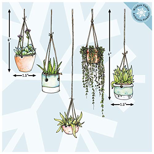image for Window Flakes Hanging Plant Laptop Sticker Pack - Plant Stickers Lapto