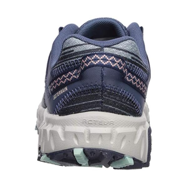 New-Balance-Womens-410-V6-Trail-Running-Shoe New Balance Women's 410 V6 Trail Running Shoe, Vintage Indigo/White Peach/White Agave, 9.5 M US