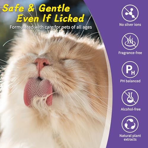Pet Wipes, Cleaning Glove Wipes for Dogs & Cats Hypoallergenic, Lick-Safe, Full-Body Grooming & Deodorizing Wipes for Daily Care, Home & Outdoor Use (20 Counts) - Image 4
