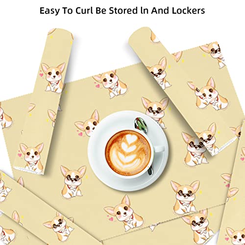 Sets de table Corgi anti-chaleur et lavables pour votre cuisine