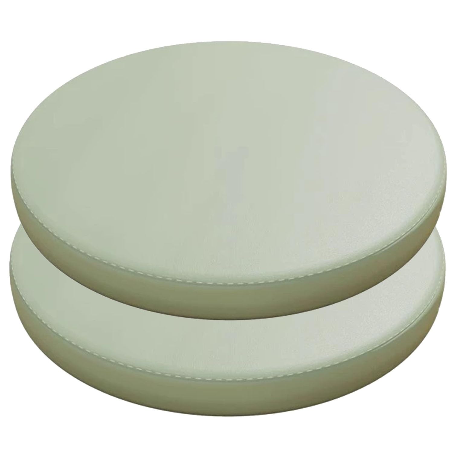 JORTUIO Round Chair Seat Pads, Set of 1/2 4 Round Waterproof Chair Cushions for Indoor Outdoor Furniture Dining,Garden, Bistro, Bar Stool,Patio, Office,Coffee Shop Cushion(Milk Green,30cm(2pcs))