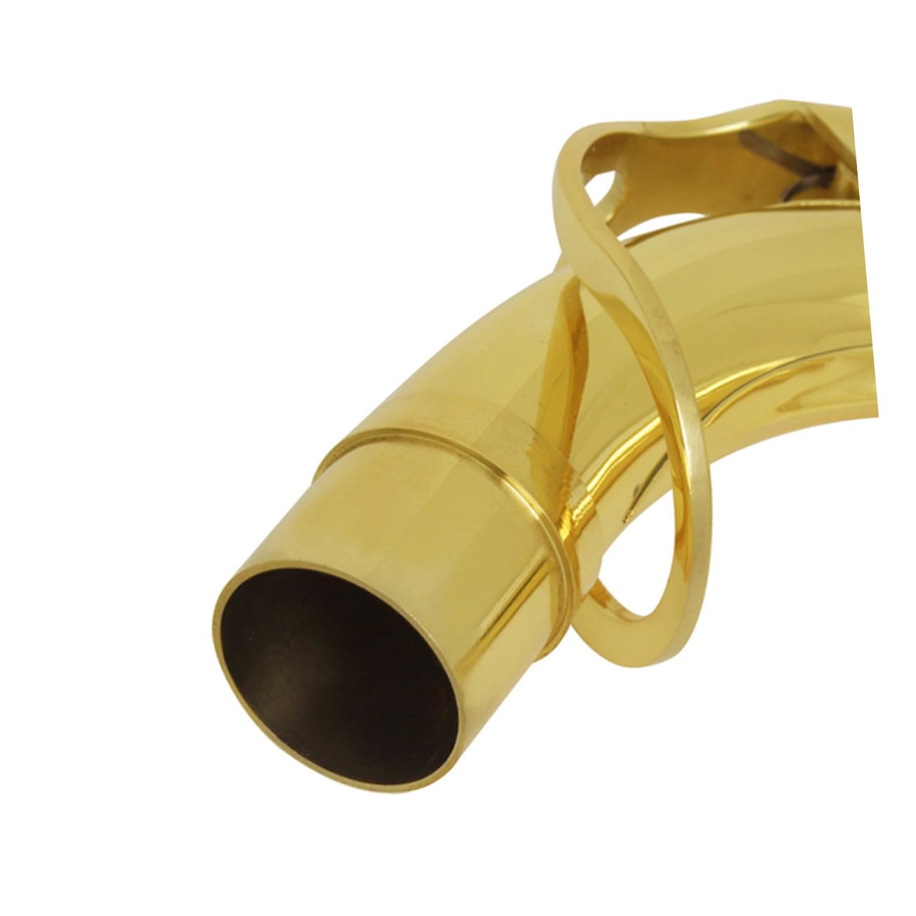 YARNOW Collo Migliorare in Ottone Sassofono Tenore per Placcato Curvo Argento 27,5mm, Ricambio Resistente Suono le Note Alte