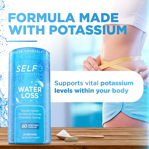 selfevolve Water Loss Pills - Natural Diuretic Pills for Water Retention - Water Pill for Fast Acting Bloating Relief - Easy to Take Water Retention Pills for Women and Men - 60 Veggie Capsules - Image 5