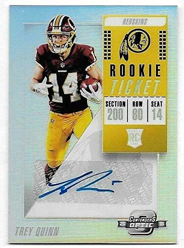 2018 Panini Contenders Optic Tucson Mall #172 Trey Autograph Quinn Ranking TOP15 RC