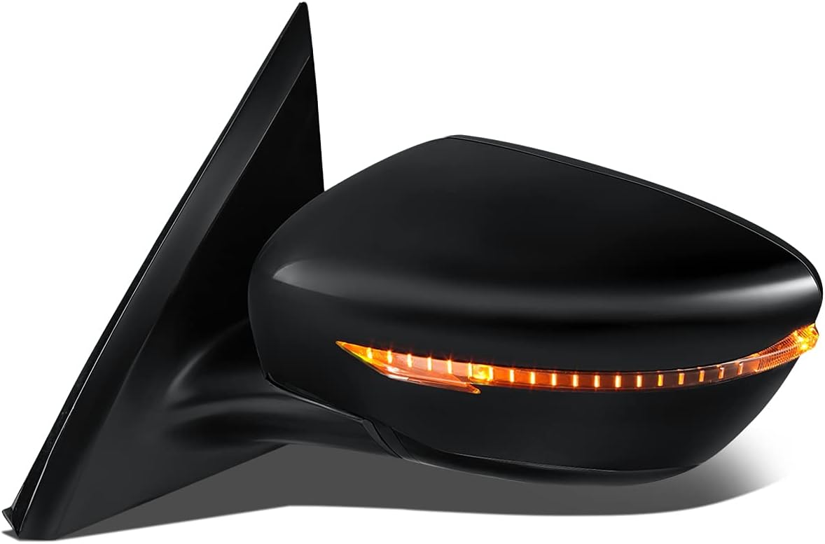 Auto Dynasty NI1320274 Factory Style Driver Left Side Mirror - Manual Folding | Power Adjust | Heated Glass | Turn Signal - Compatible with Pathfinder 17, Paint to Match