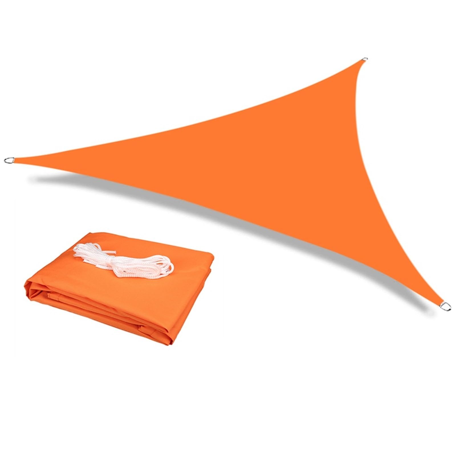 Voile d'ombrage triangulaire 5m pour ombrager la pelouse du jardin