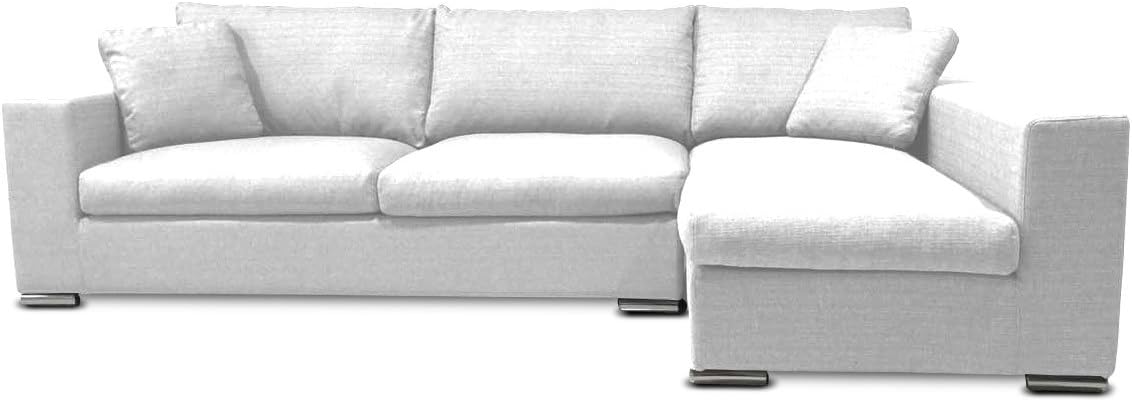 Coleen Sectional Sofa & Right Chaise Lounge - White