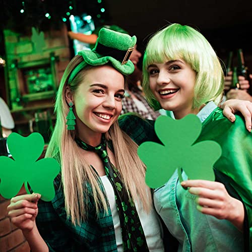 4/6Pairs St. Patrick's Day Earrings For Women, Beaded Shamrock Earrings Lucky Green Leaf Earring For Layered Tassel Earrings Irish Holiday Jewelry Gift (Style A) #TOP4