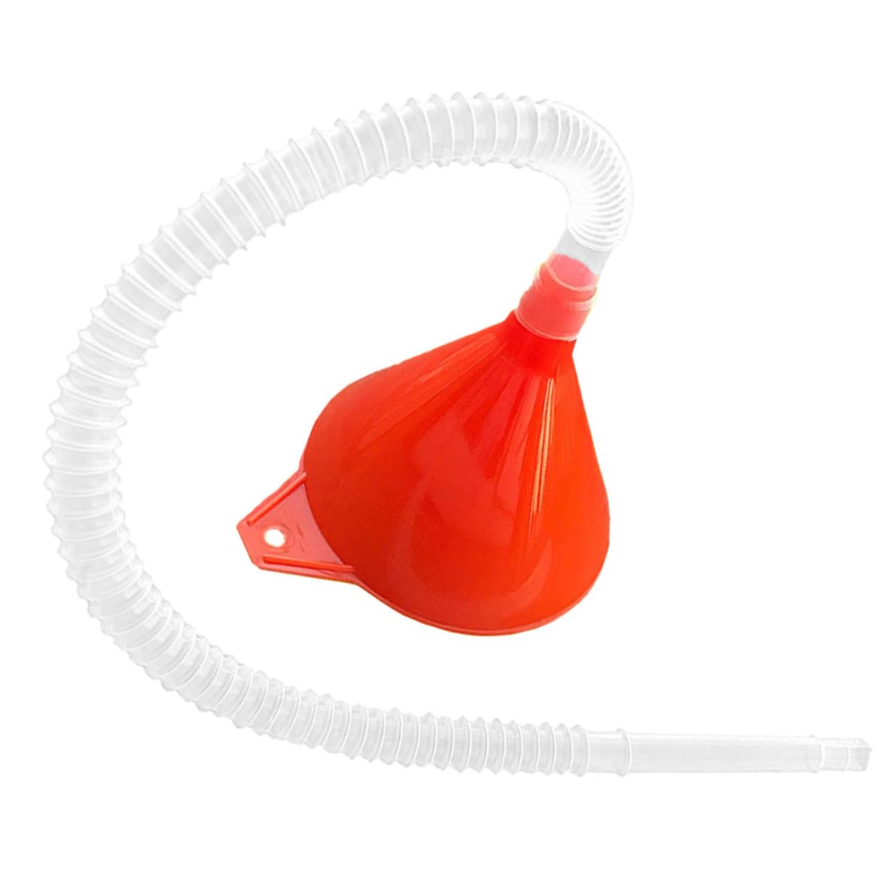 ULTECHNOVO 6piezas Embudo De Flexible Con Tubo Transparente Para Gasolina y Líquidos Para Automóviles y Uso Doméstico Diseño Práctico y Multi-ángulo Para Evitar Derrames