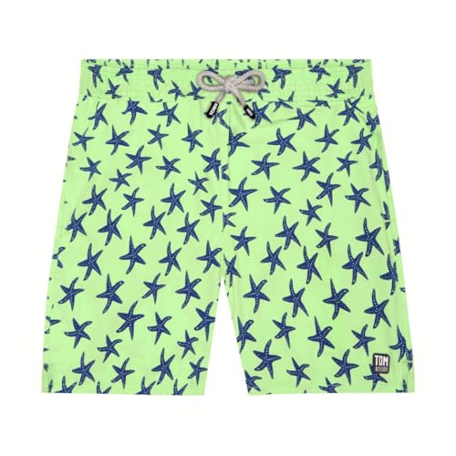 Bañador para hombre XXL Tom & Teddy verde fresh con bolsillos y secado rápido para natación