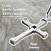 BANY JIMÉNEZ Dominic Toretto Necklace with Crystal, Black and Silver Cross Necklaces for Men, Stainless Steel Cross Necklace for Men, Ozzy Osbourne Cross Necklace, Cadena de Toretto en Plata Original