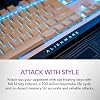 Alienware Low-Profile RGB Gaming Keyboard AW510K Light, Alienfx Per Key RGB Lighting, Media Controls and USB Passthrough, Cherry MX Low Profile Red Switches, Lunar light
