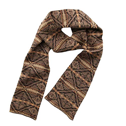 Pendleton Men's Knit Muffler, Tan Diamond Desert, One Size