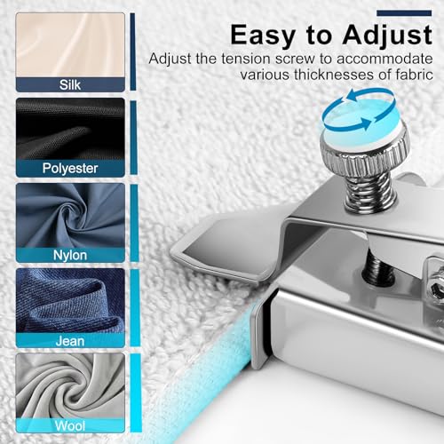 Hdama Guia de costura magnética para máquina de costura, guia de costura magnética com clipe, guia d