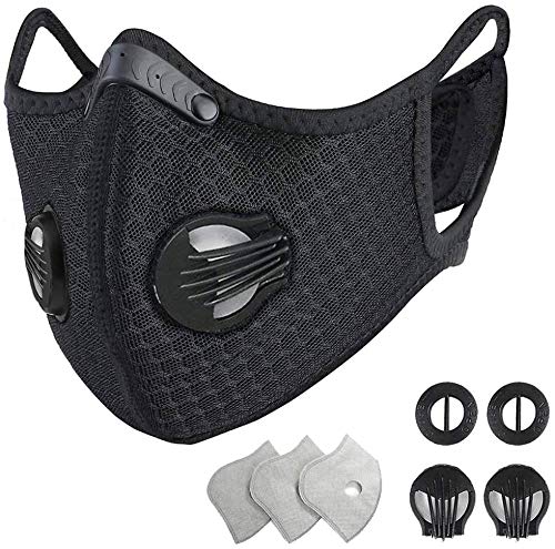 20 Pcs PM2.5 Activated Carbon Filter with 2Pcs Civil Cover, Anti Particle Dust-Proof