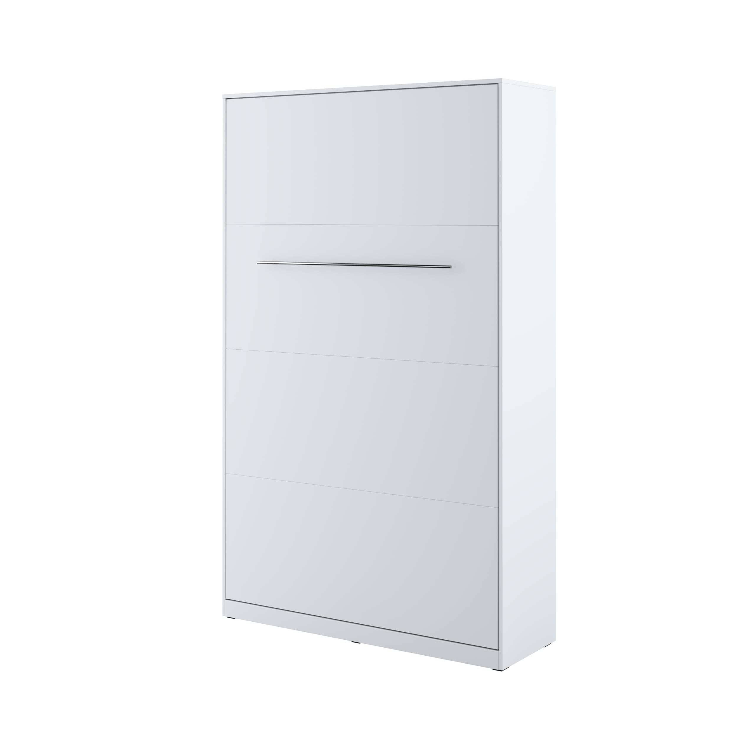 Lenart Schrankbett - Wandbett Concept Pro CP02 120x200 cm - Schrankklappbett Vertical - Schrank mit integriertem Klappbett - Funktionsbett (Weiß Matt)