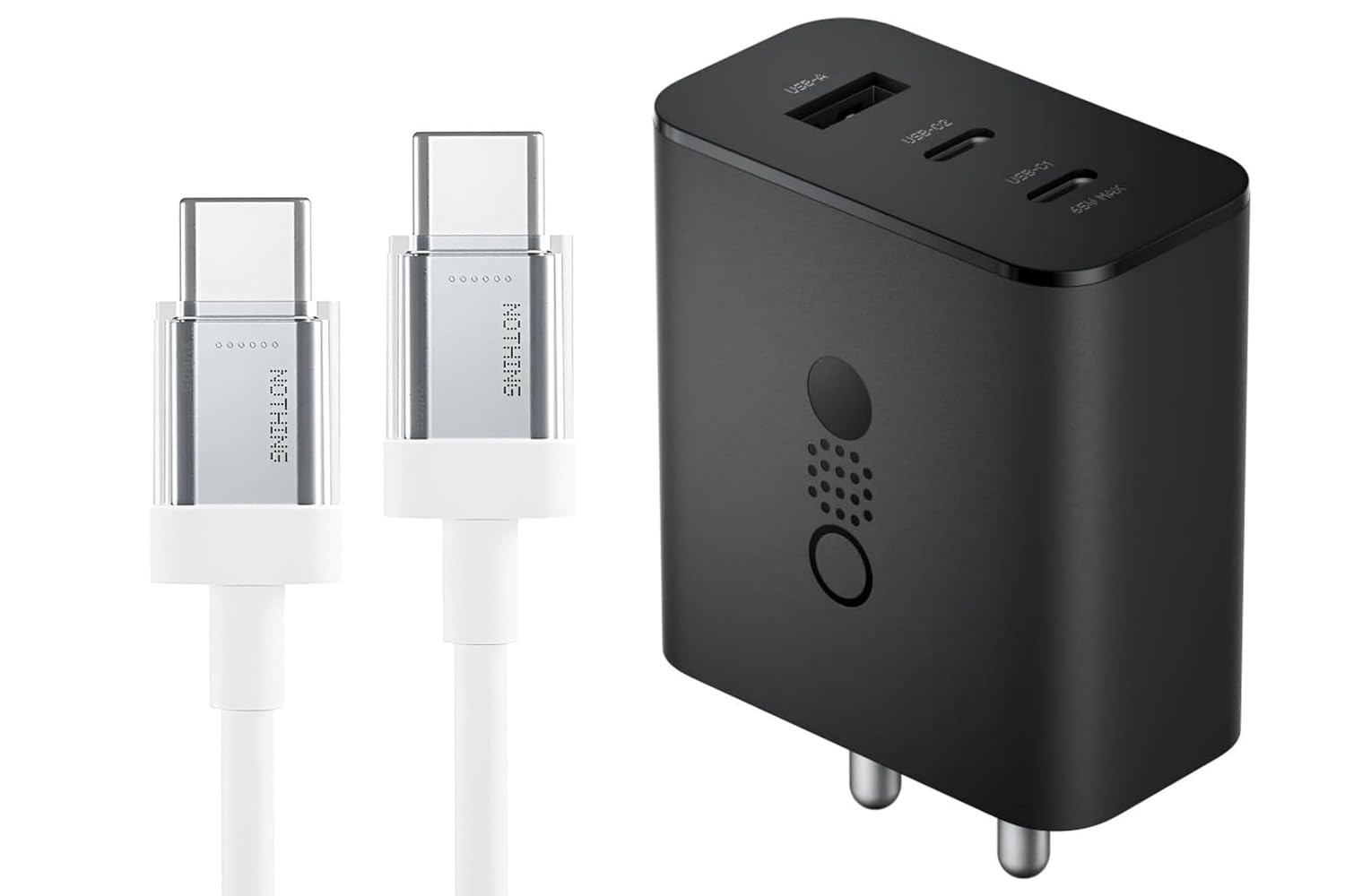 CMF by Nothing 65W GaN Multiport Charger + C to C Cable for CMF Phone/Noting Phone/Google Pixel / S24 Ultra (Black) (B0DH3B5JG1) Amazon Price History, Amazon Price Tracker