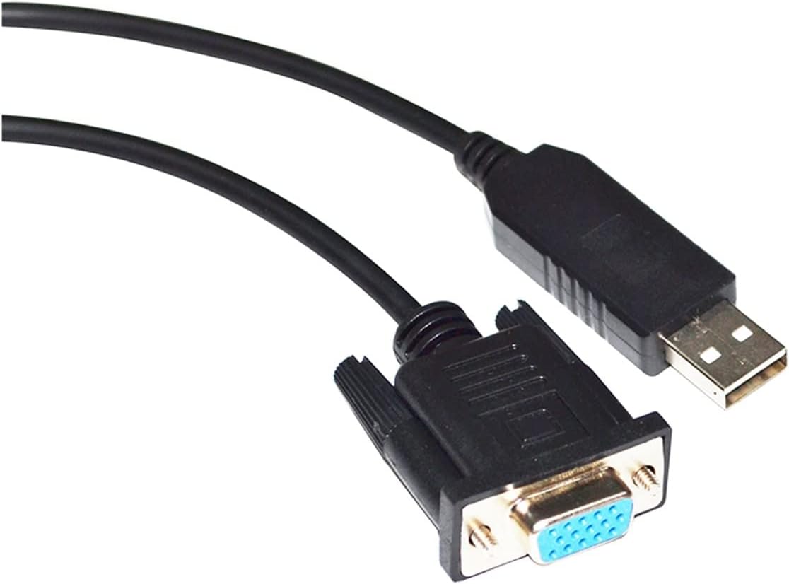 FT232RL CHIP USB to VGA 15-PIN Female Adapter RS422 Serial Program Communication Cable Fit for CTB SERVO Driver T4 Port KABLE(1.8M)