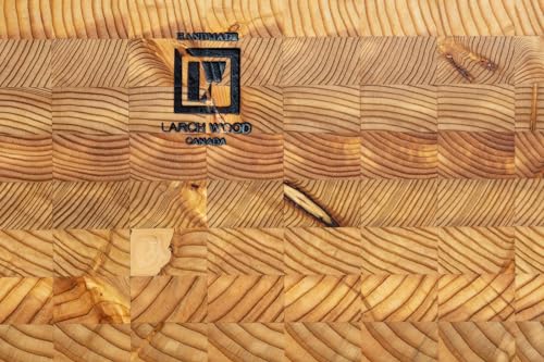 Tabla de Cortar Pequeña de Madera de Alerce Canadiense, Grano Final, Línea Estándar, Hecha a Mano para Chefs Profesionales y Cocina Doméstica, 45,1 cm x 27,9 cm x 3,8 cm miniatura 6