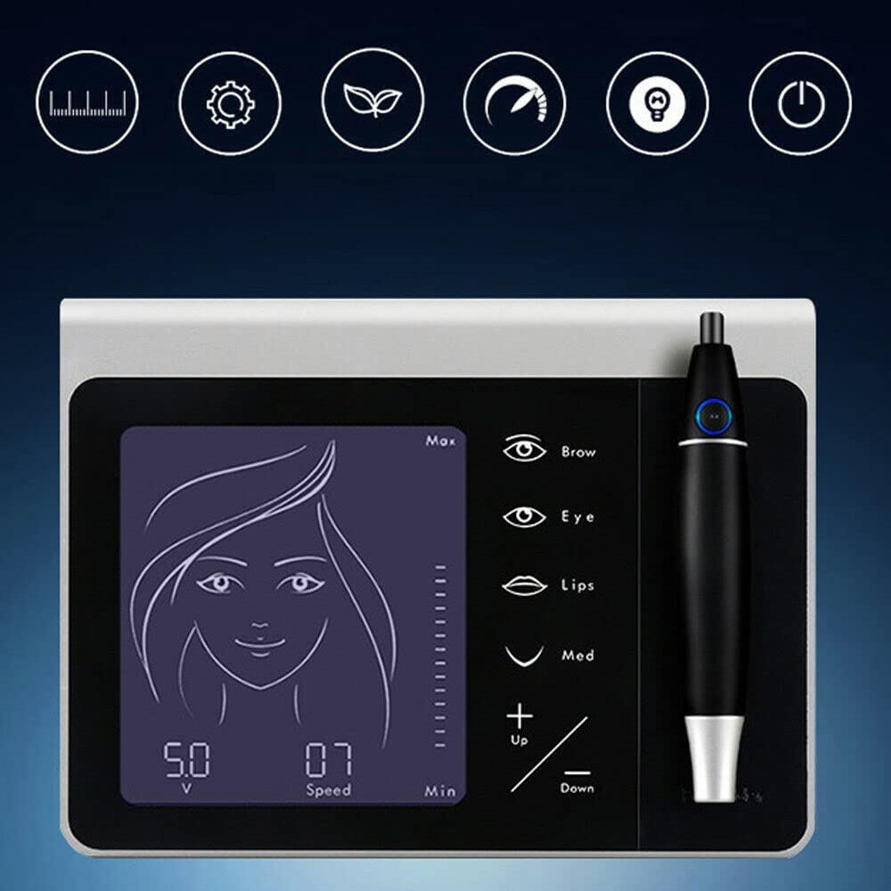 Tattoo Maschine, Profi Permanent Make up Maschine Tätowiermaschine Multifunktionale Tattoo Pen Maschine Kit Lippenaugenbraue Microblading Schönheitsgerät