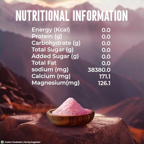 Image of Aashirvaad Himalayan Pink Salt, 100% Natural Rock Salt Sourced from the Himalayan Ranges, Pure Sendha Namak with Minerals for Everyday Use, 1 Kg (Pack of 2)