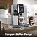 De'Longhi Dinamica LatteCrema Espresso Machine with Automatic Milk Frother for Latte, Cappuccino, Built-in Grinder, Silver, ECAM35075SI