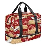 Estructura: 1 compartimento principal con cremallera se utiliza para almacenar ropa de limpieza en seco o todo lo necesario para el gimnasio y viajes, 2 pequeños bolsillos de malla en el interior y 1 pequeño bolsillo con cremallera en el interior que son adecuados para dinero en efectivo, pasaporte, aperitivos, etc., 1 pequeño bolsillo frontal externo, conveniente para llevar objetos pequeños, 1 compartimento separado con cremallera en la parte inferior puede acomodar zapatos, bolsa de aseo u otros artículos lo que quieras mantener separado