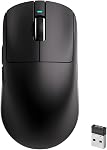 R1 SE+ Wireless Gaming Mouse, 18000 DPI, High-Precision PAW3395SE Sensor,55g Lightweight,Three Connection Modes Mouse, Programmable Ergonomic Mouse Suitable for Laptops/PC/Mac (White)