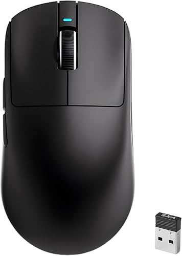 R1 SE+ Ratón para Juegos, 18000 DPI, Sensor PAW3395 SE de Alta Precisión, 55g de Peso Ligero, Ratón Inalámbrico Tri-Modo 2.4G/BT5.0/USB-C, Ratón