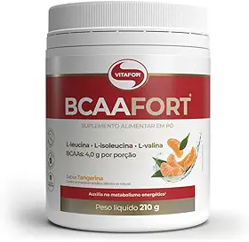 Vitafor - BCAA Fort - Tangerina - 210g, Branco