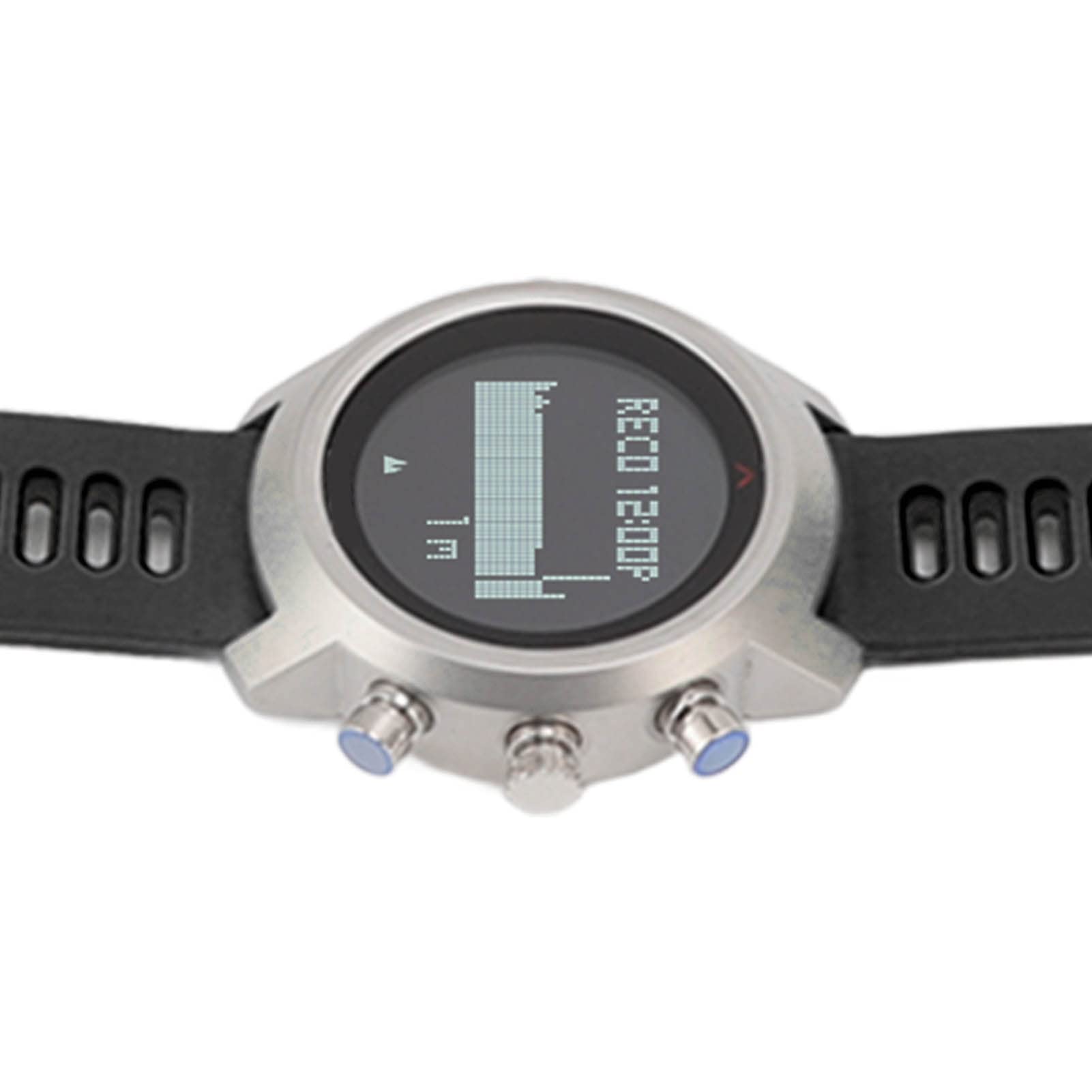 Reloj Deportivo Multifuncional Eléctrico Pantalla Táctil para Buceo Impermeable Actividades Al Aire Acero Inoxidable 1 Unidad (Negra)