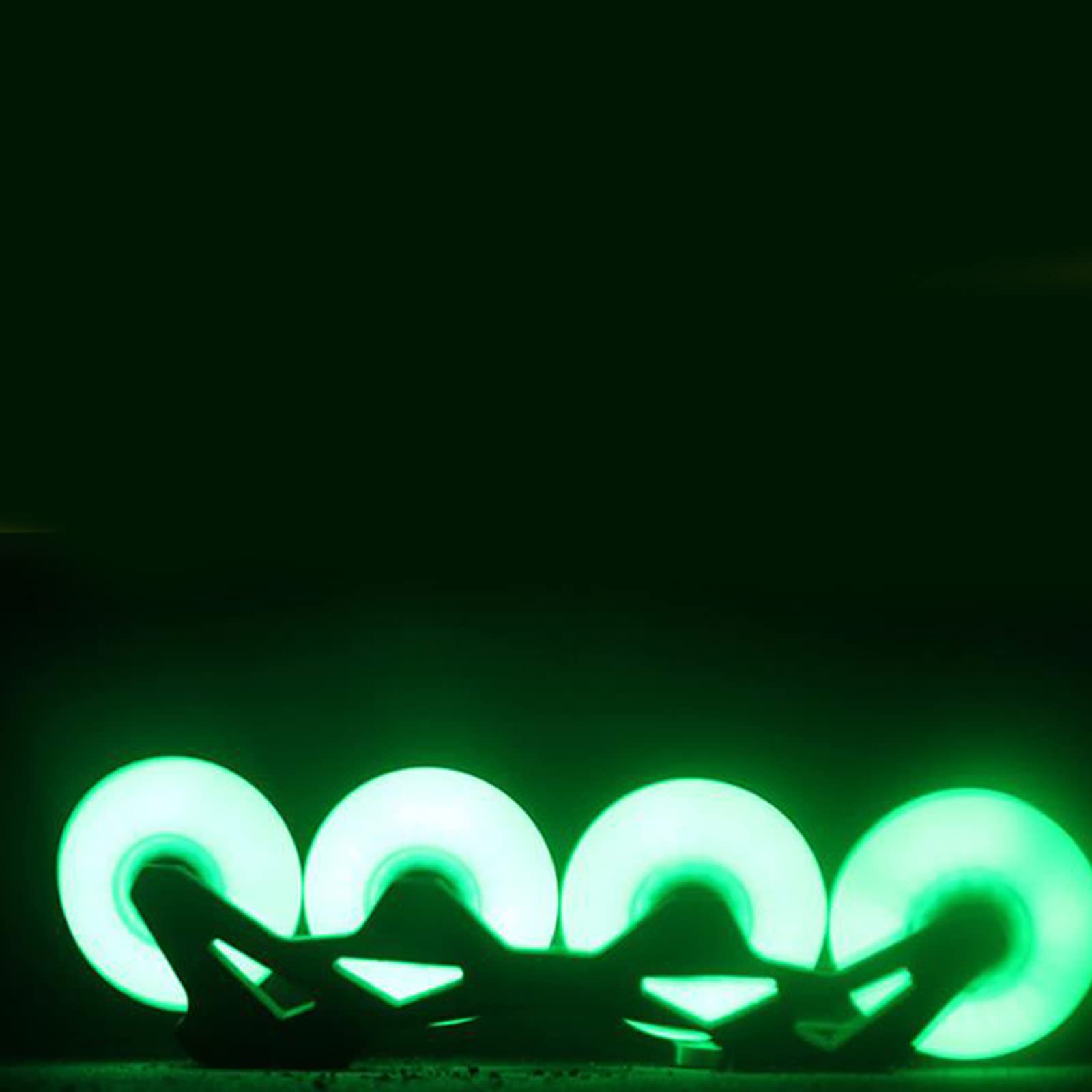 Genérico Ruedas de Repuesto para Patines en Línea Exterior Interior Ruedas con Luz Led de 72 mm, 76 mm Y 80 mm, con Flash Led, Paquete de 8 Unidades.