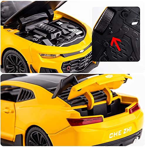 Image of Diecast Alloy Metal Car 1:32 Bummble BEEE Toy Car, Yellow