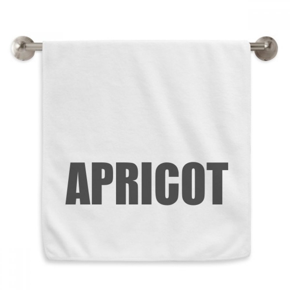 Serviettes moelleuses abricot et essuie-mains blanc 13x29 pouces pour salle de bain