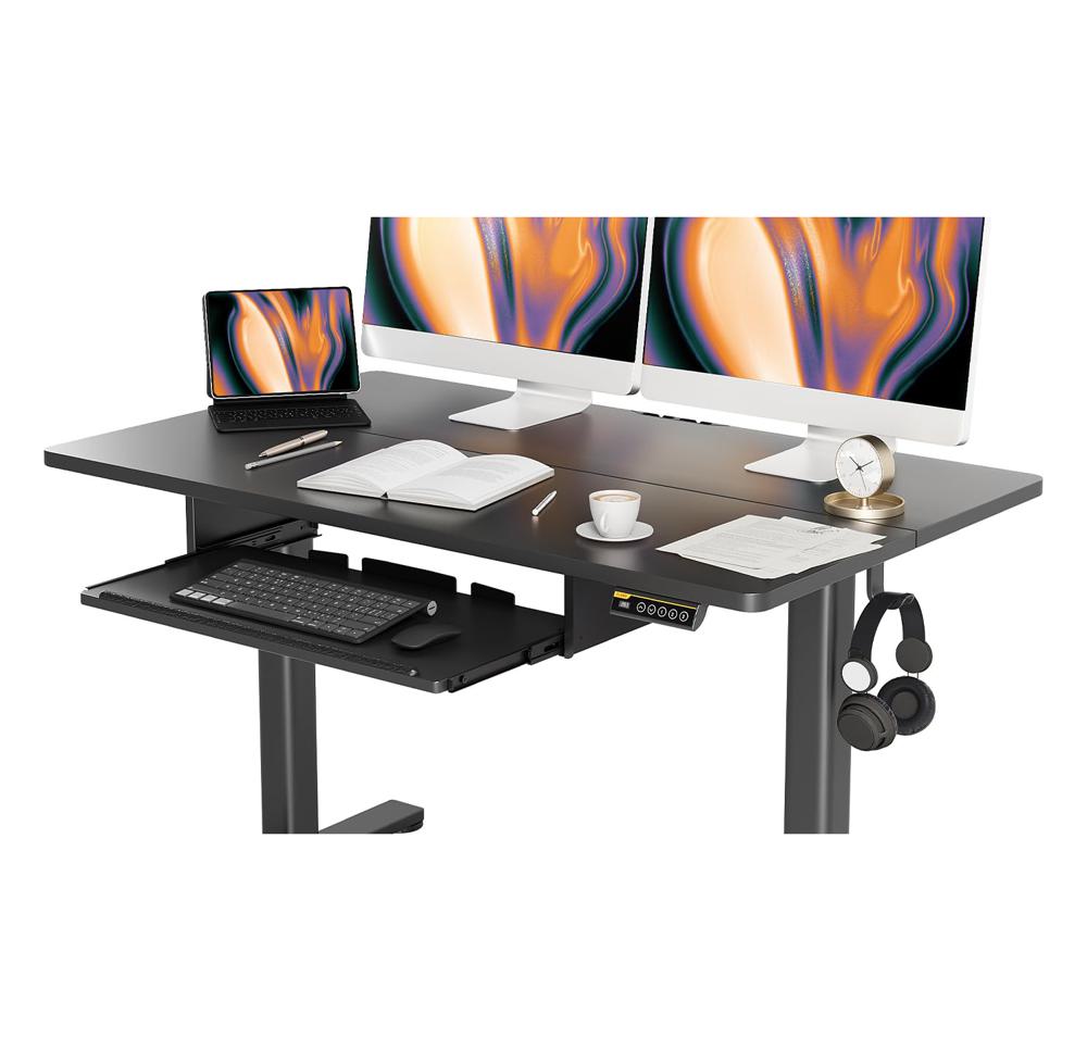 Amazon.com: Claiks Adjustable Standing Desk with Keyboard Tray 48