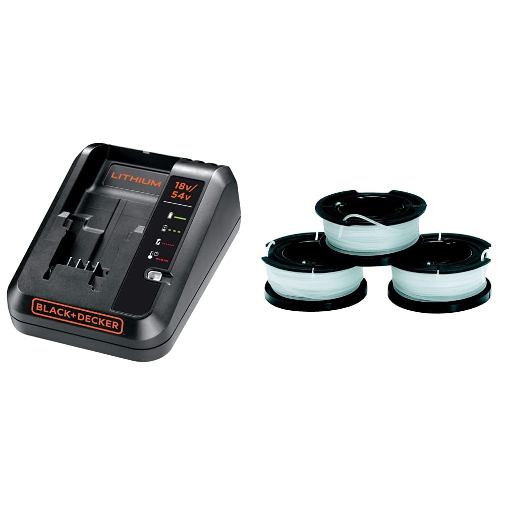Chargeur pour batterie 18V/54V et bobine de fil coupe-bordure 1.5mm