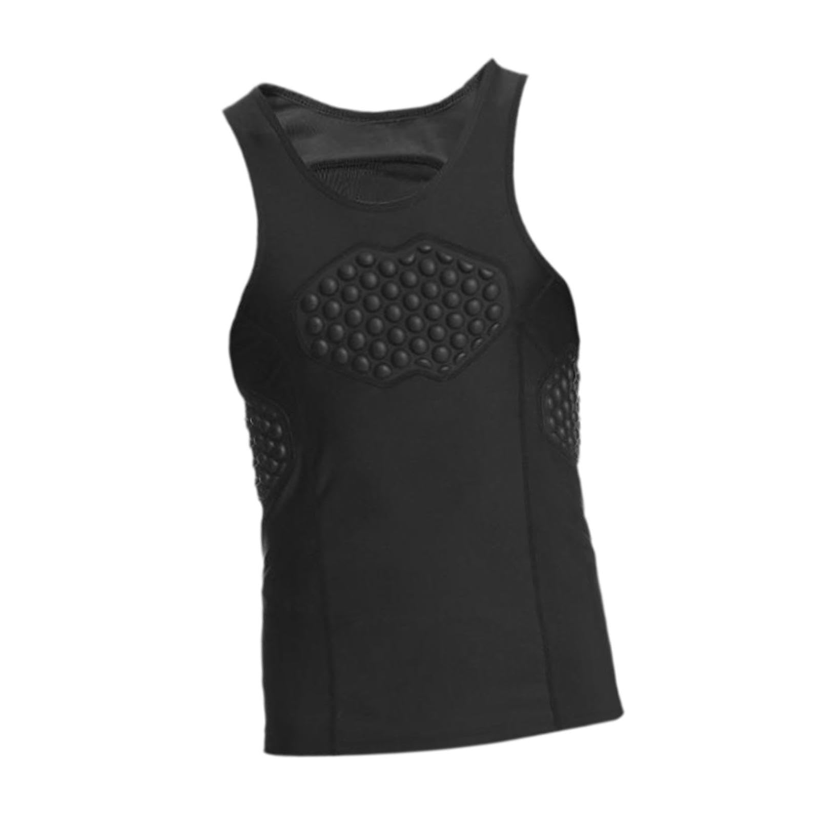 F Fityle Gilet Imbottito da Uomo, Gilet Protettivo per Le Costole del Torace, Traspirante, ad Asciugatura Rapida, Comoda Camicia Protettiva Imbottita, per