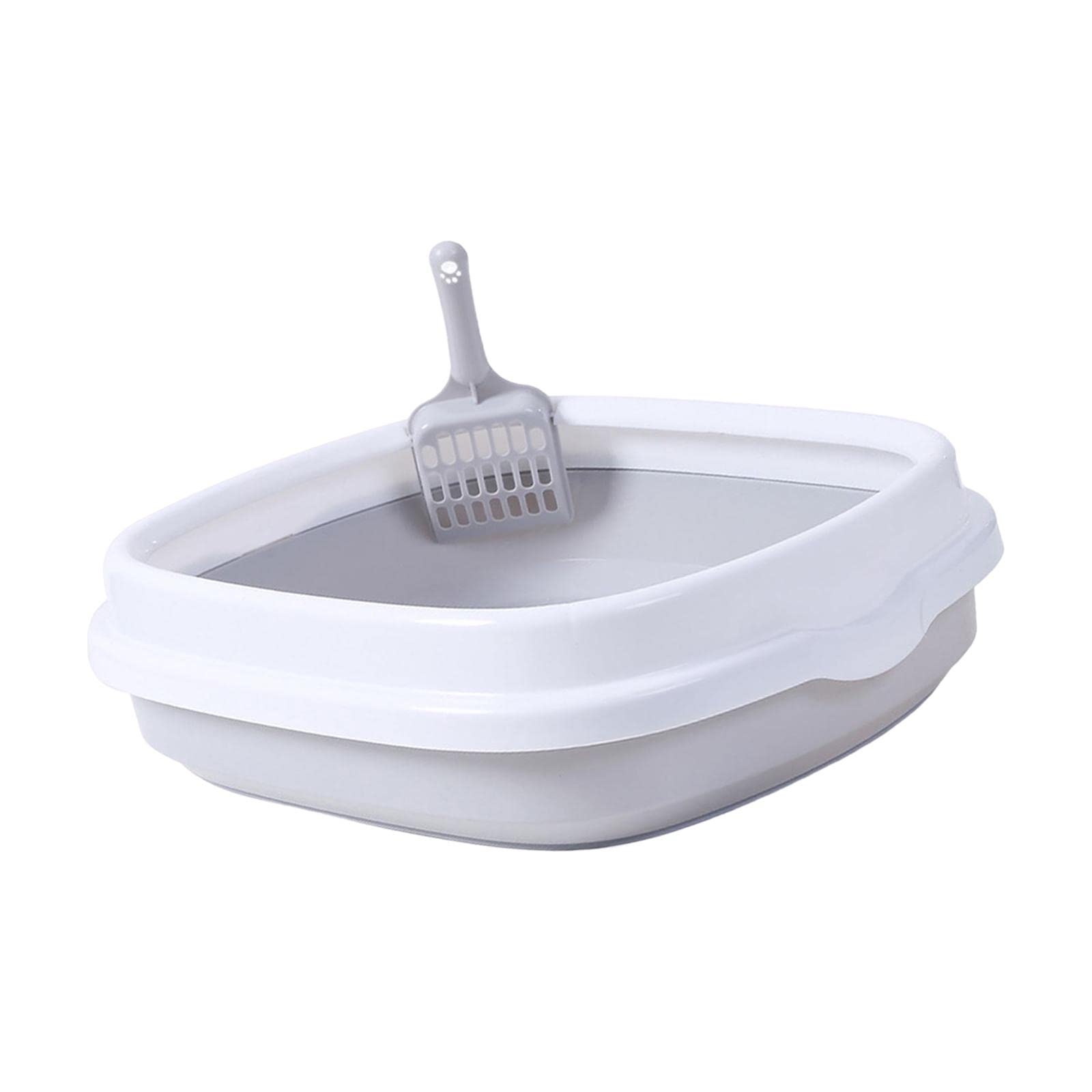 B Baosity Arenero para Gatos Bandeja de Arena Caja Sanitaria Inodoro para Gatitos con Marco Desmontable Que Reduce Salpicaduras Base Antideslizante Y Herramient