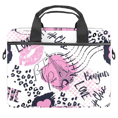 Funda bandolera para portátil de 13.3 pulgadas con asas y correa ajustable multicolor